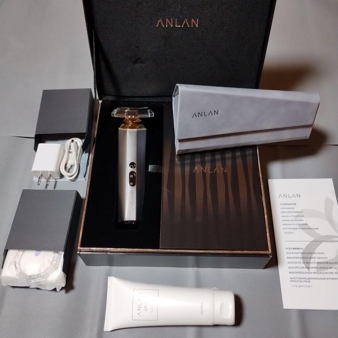新品未使用】ANLAN 美顔器・専用エピジェル80g付き・ブラック