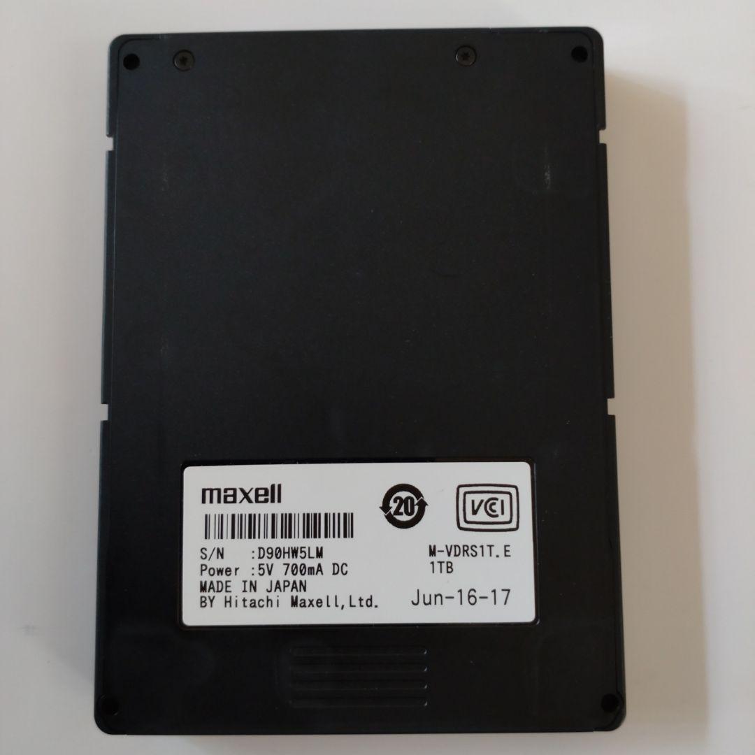 maxell iVDR-S カセットㇵードディスク、1.0TB、ブラック