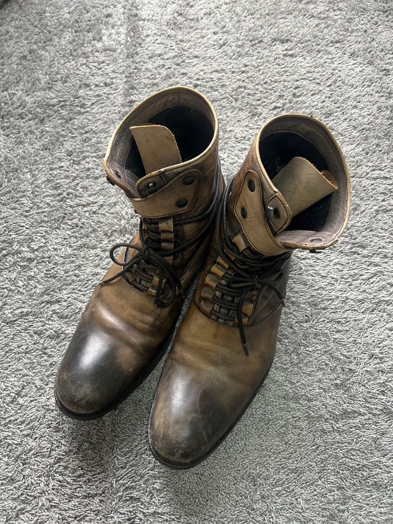 靴 \"alfredoBANNISTER\" Lace Up Leather Boots