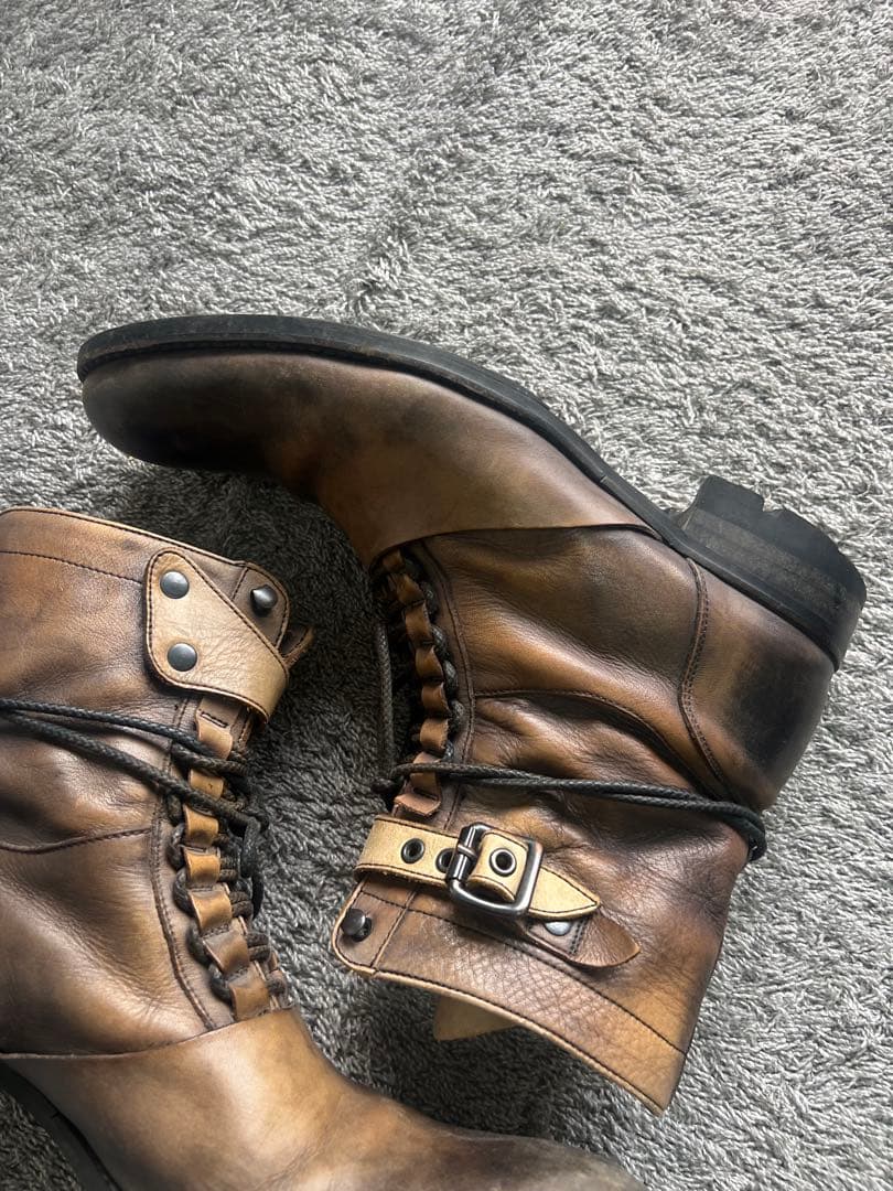 靴 \"alfredoBANNISTER\" Lace Up Leather Boots