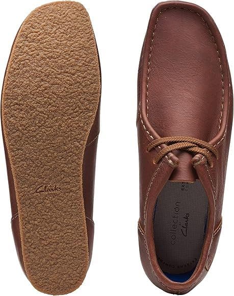【 Clarks レザーシューズ✨】 ワラビー モカシン ブラウン 25.5cm