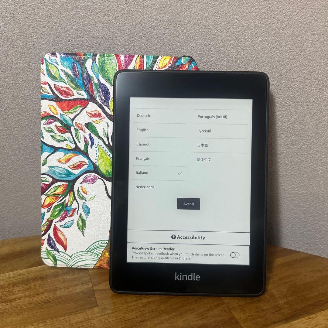 Kindle Paperwhite第10世代 木の葉デザインカバー付き Kindle Paperwhite第10世代 木の葉デザインカバー付き Kindle