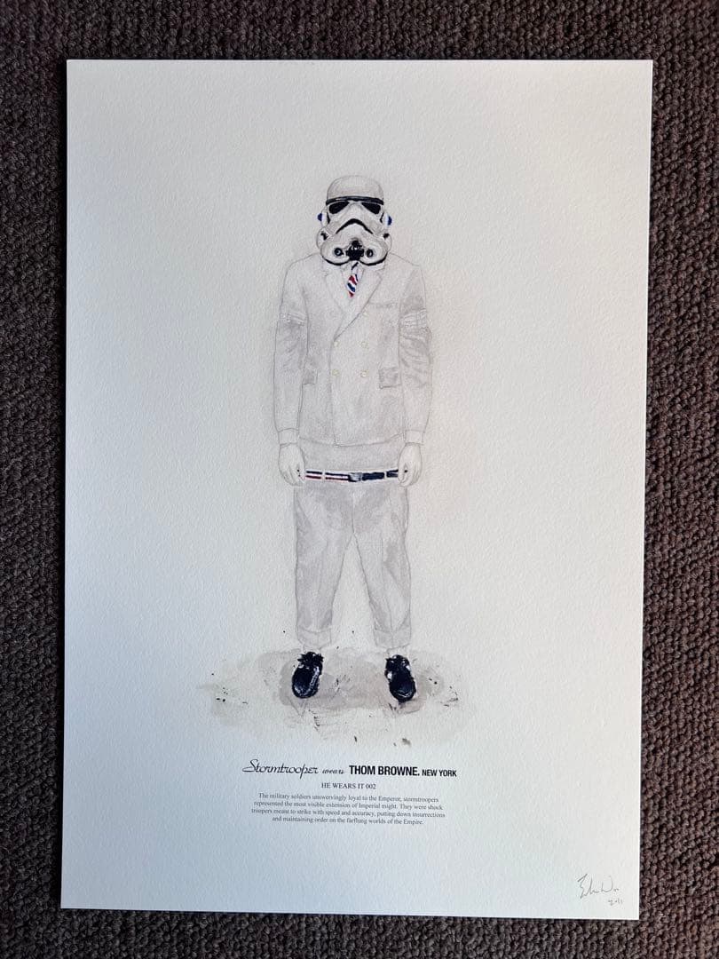 絵画 John Woo \"HE WEARS IT\" print John Woo HE WEARS IT print