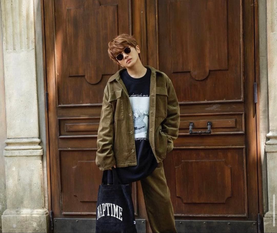 希少】Naptime フォトプリントプルオーバーカットソー ブラック 3XL