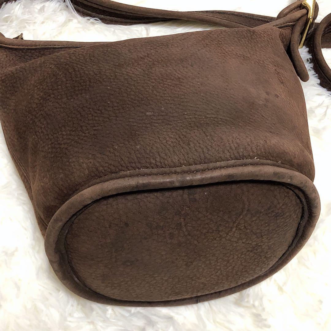 希少品✨️】オールドコーチ ミニショルダーバッグ レザー 巾着型 円型