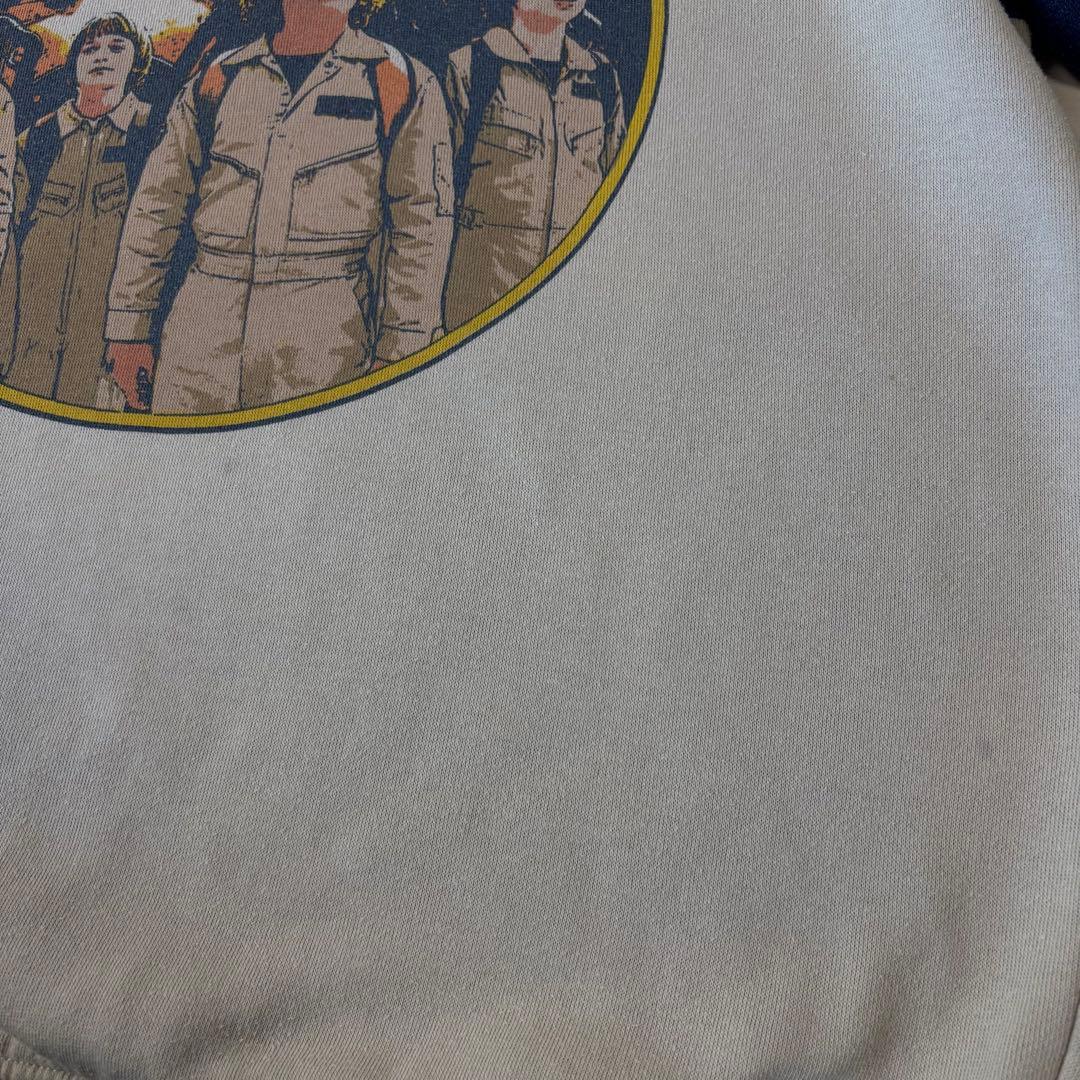 ストレンジャーシングス ラグランスウェット Lサイズ ゴースト