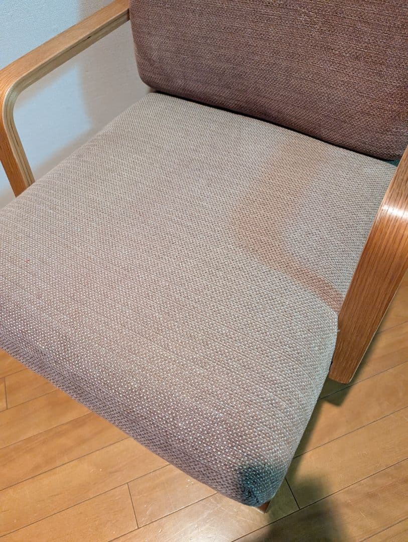 《送料込》無印良品リビングでもダイニングでもつかえるソファチェア アーム 椅子