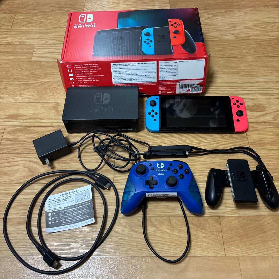 【ホリパッド付属】Nintendo Switch ネオンブルー、レッド Nintendo Switch ネオンブルー・ネオンレッド 任天堂 ゲーム機 本体