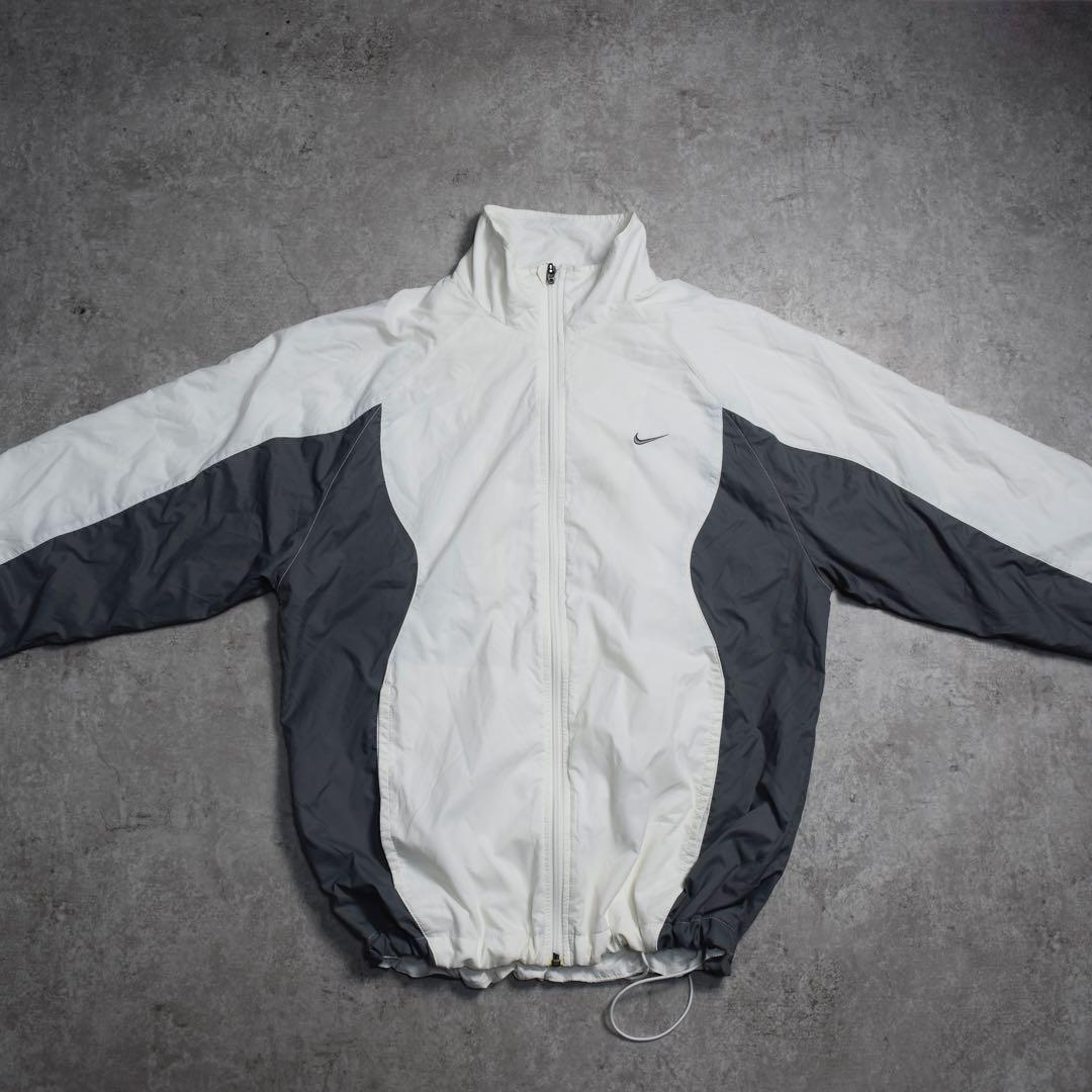 00s y2k NIKE ナイロンジャケット ドローコード ホワイト 短丈 - メルカリ