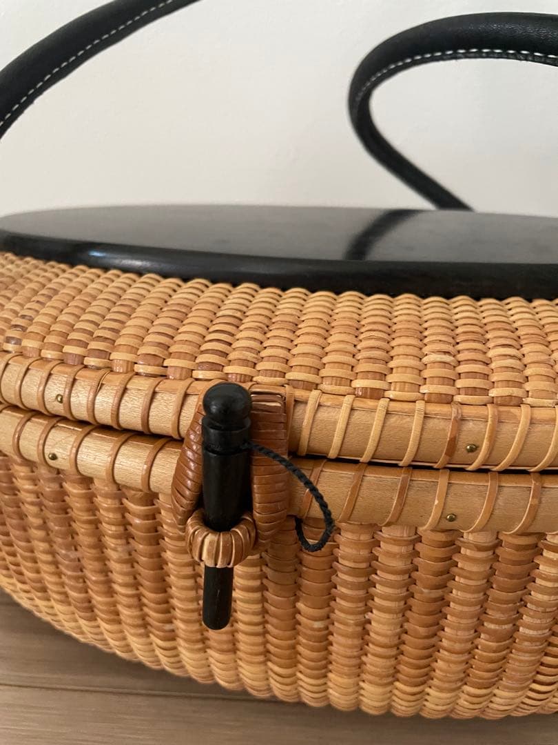 ナンタケットバスケット 10インチ オーバル 蓋付きバスケット - メルカリ