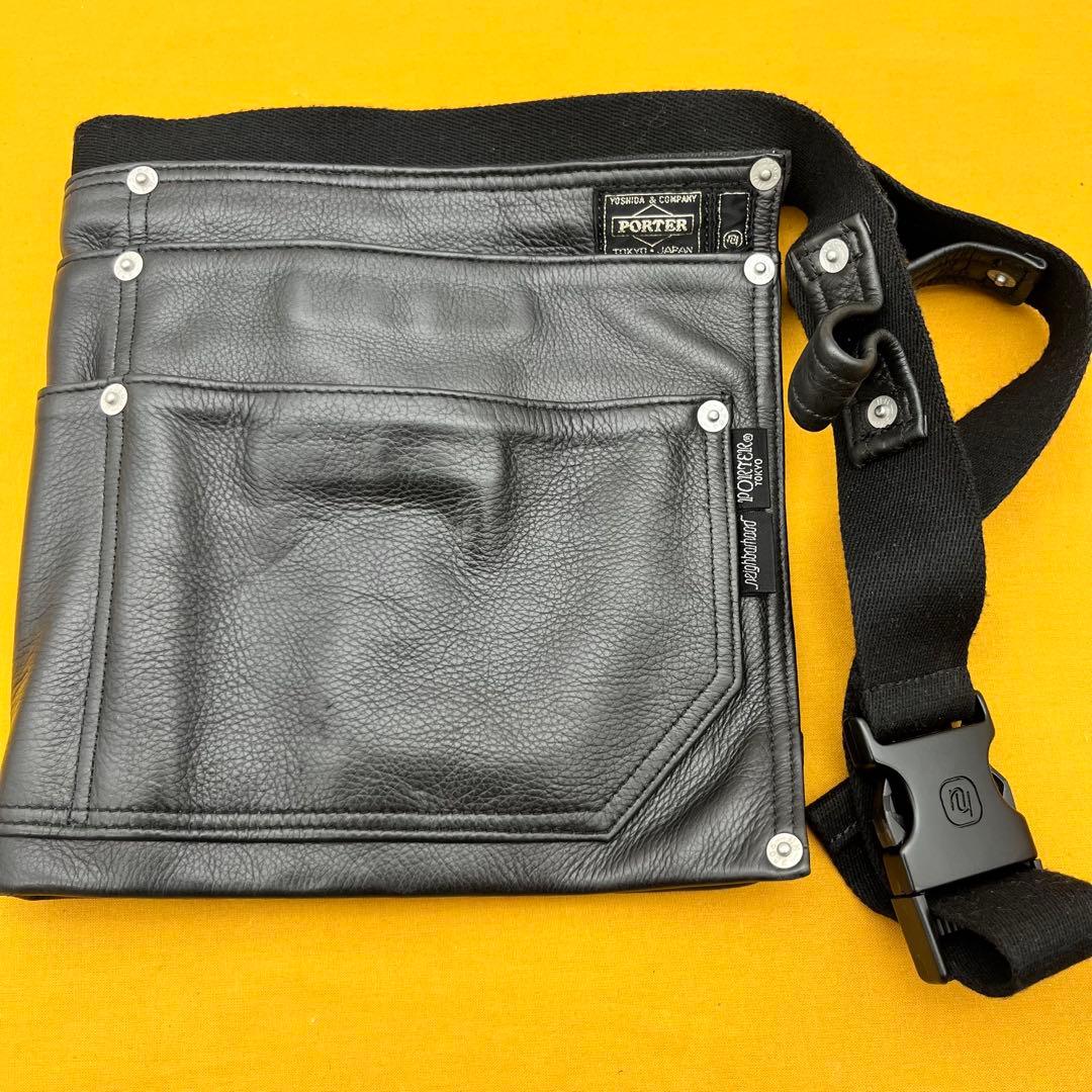 NEIGHBORHOOD ポーター レザー エプロン ネイバーフッド ネイバー