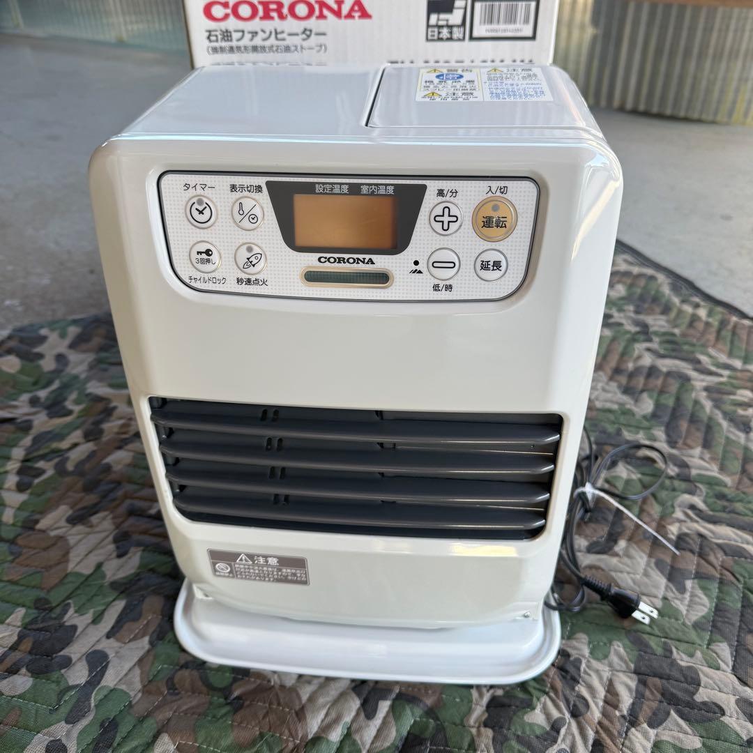 CORONA 石油ファンヒーター FH-M2516(W)中古品 送料込 大阪業務用エアコン修理専門店ー暖房器具： 暖房 石油ファンヒーター