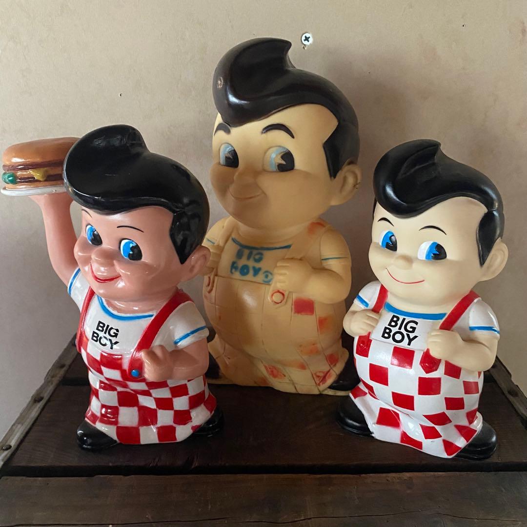 ヴィンテージ BigBoy ビッグボーイ ソフビ 貯金箱 3体セット - メルカリ