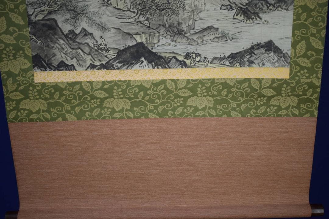 複製/雪舟/四季山水図/春景図/工芸/桐共箱付/布袋屋掛軸HH-883 - メルカリ