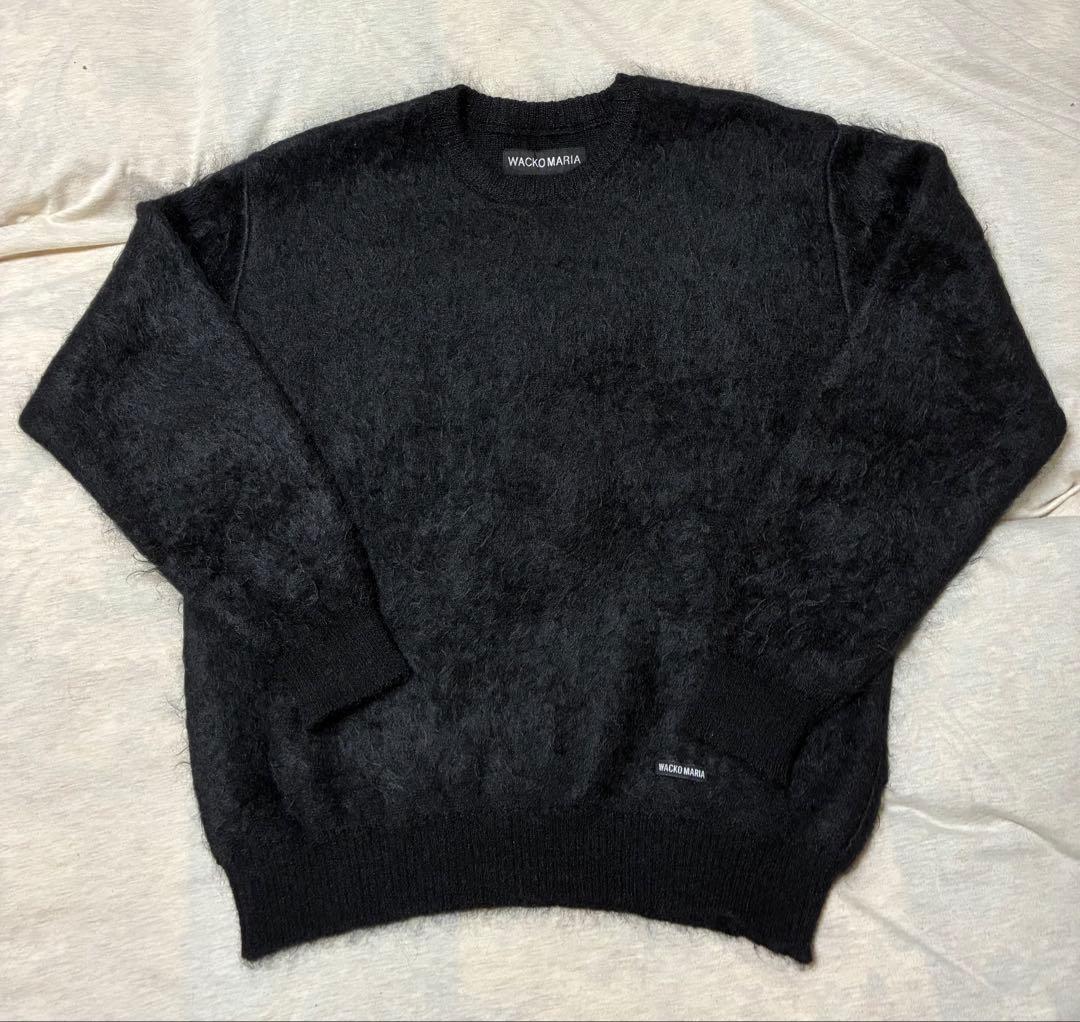 ワコマリア 25FW ミックスモヘア ニットセーター 黒 M - メルカリ