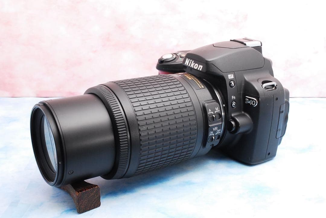 Nikon D40✨一眼レフカメラ✨S数少✨望遠レンズ付Wレンズ