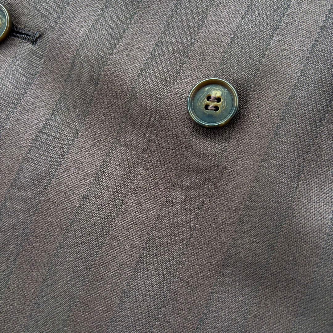 90s☆ヴィンテージ】5点セットアップ ダブルスーツ ダークブラウン