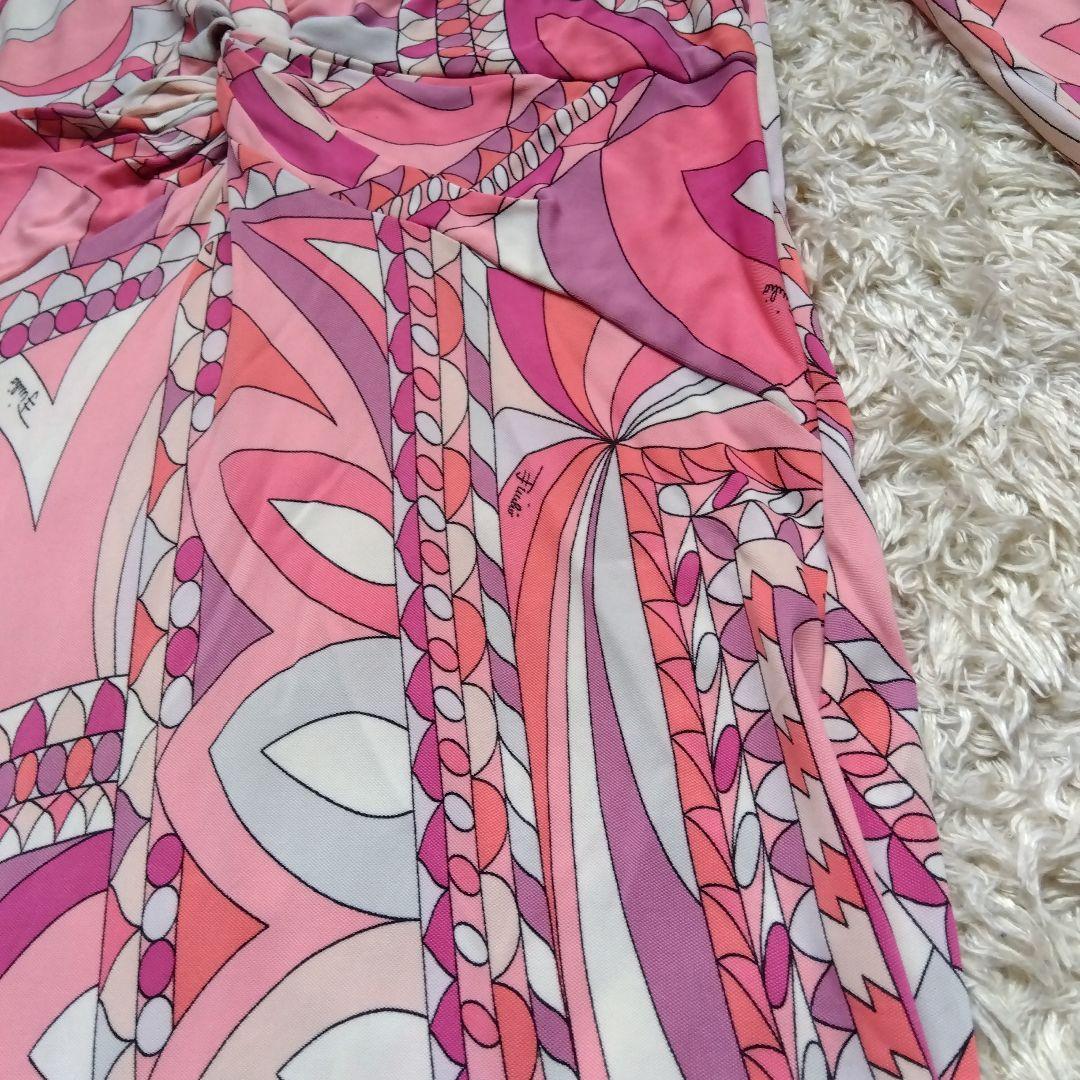華麗♡エミリオプッチ ワンピース プッチ柄 ピンク PUCCI 36 - メルカリ