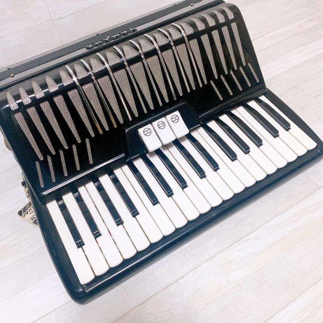 YAMAHA アコーディオン YA-48 黒 34鍵盤 48ベース ケース付き - メルカリ