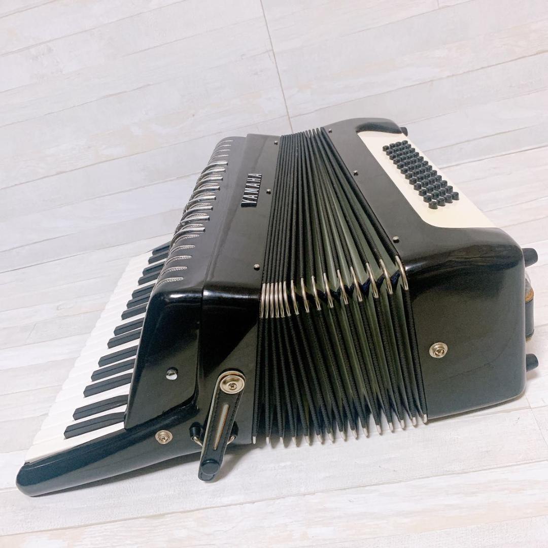 YAMAHA アコーディオン YA-48 黒 34鍵盤 48ベース ケース付き - メルカリ