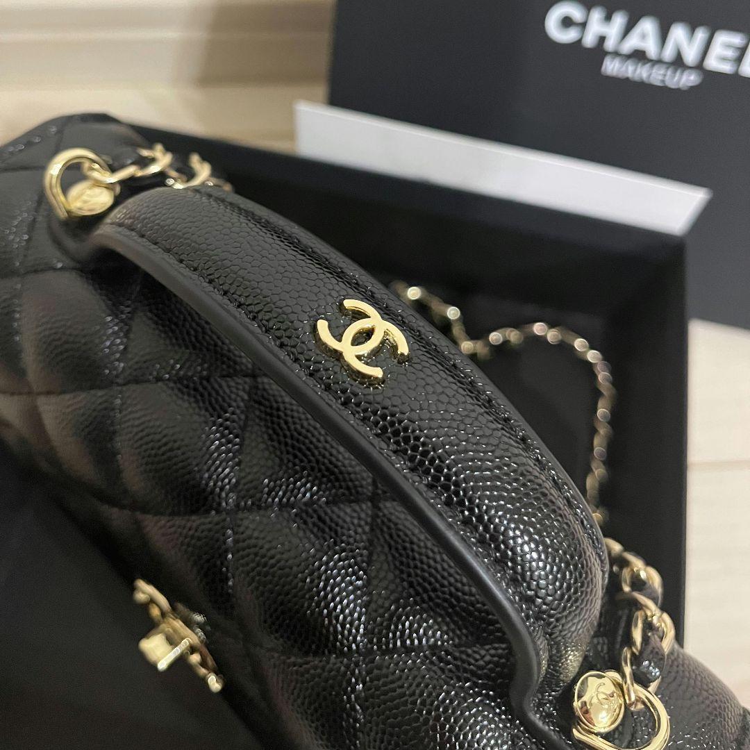 CHANEL ノベルティ 3wayブラック キャビアスキン - メルカリ