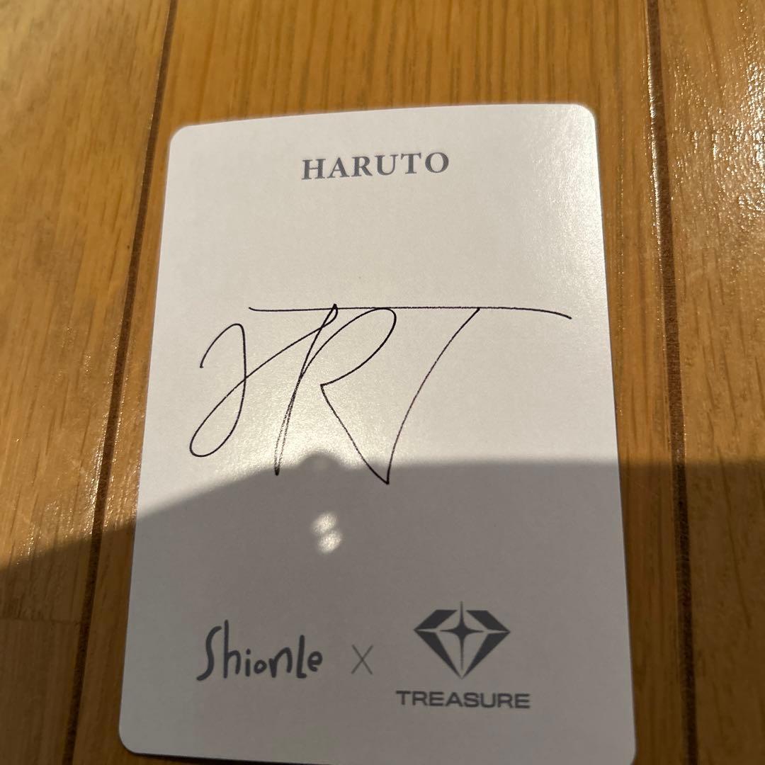 TREASURE ハルトHARUTO サイン入りカード - メルカリ