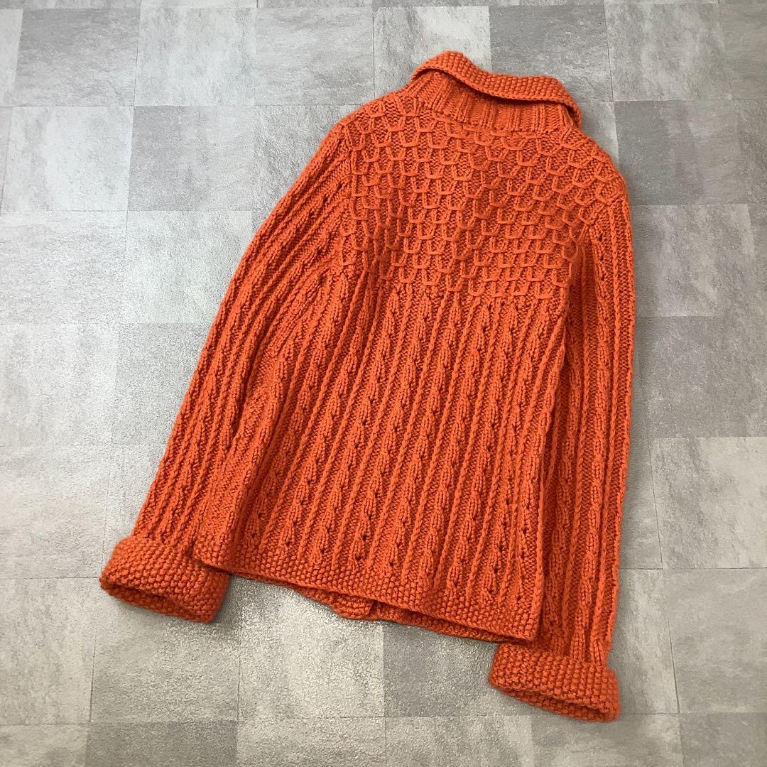 MACPHEE パイピング クルーネックカーディガン