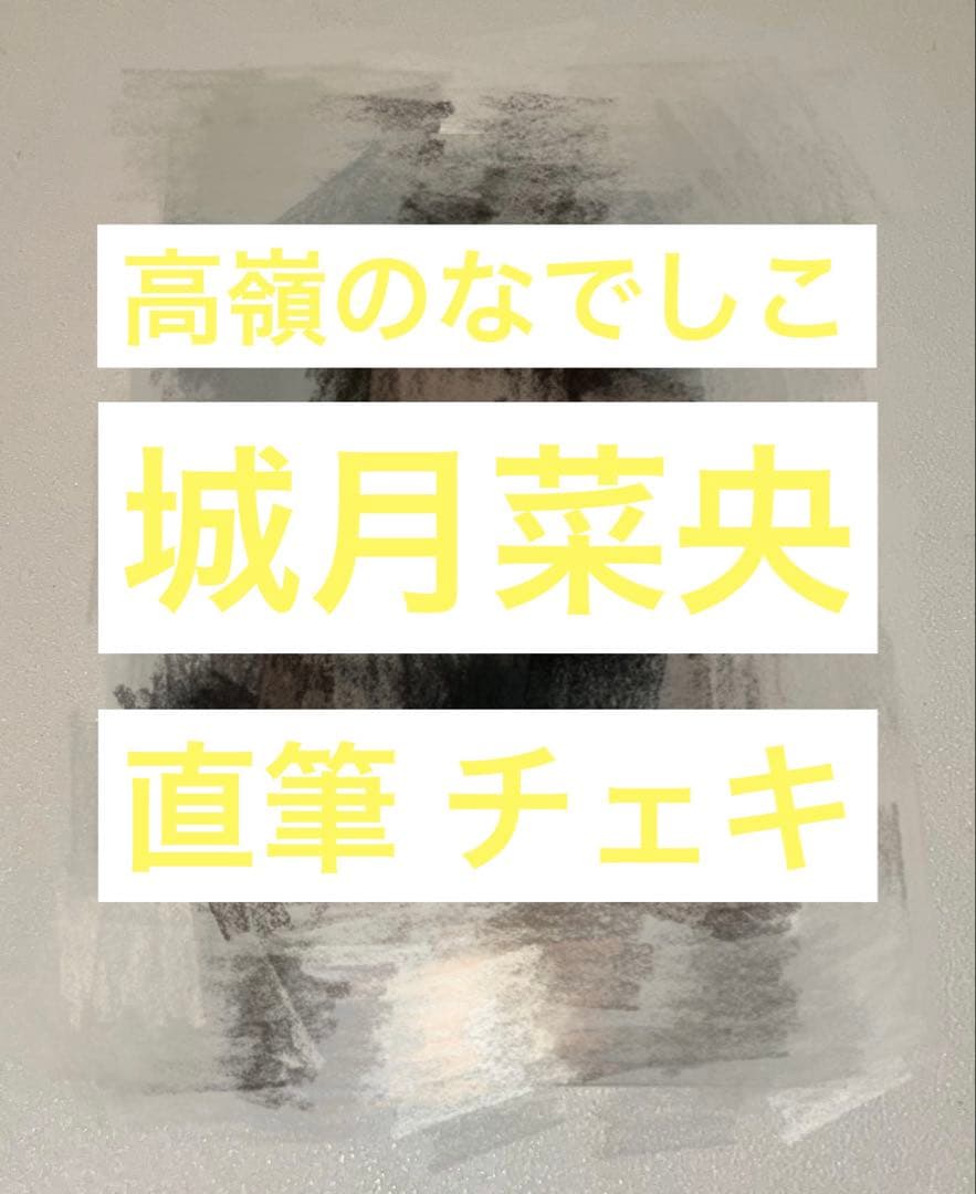 高嶺のなでしこ 城月菜央 直筆 サイン入り チェキ