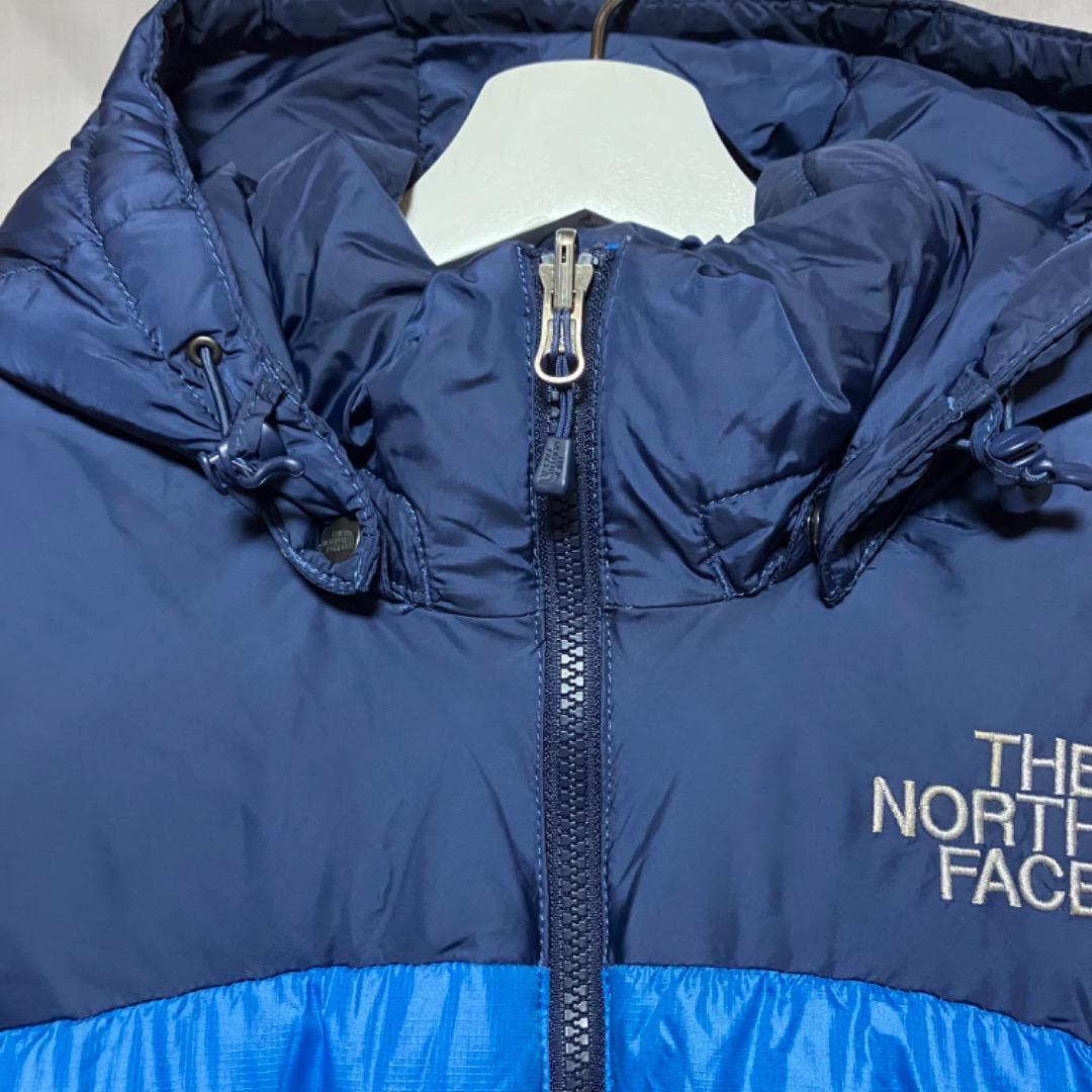 ザノースフェイス 700フィルパワー ダウンジャケット ブルー M ヌプシ