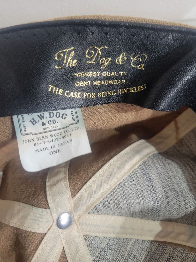 THE H.W.DOG&CO. ベースボールキャップ ベージュ D-00001