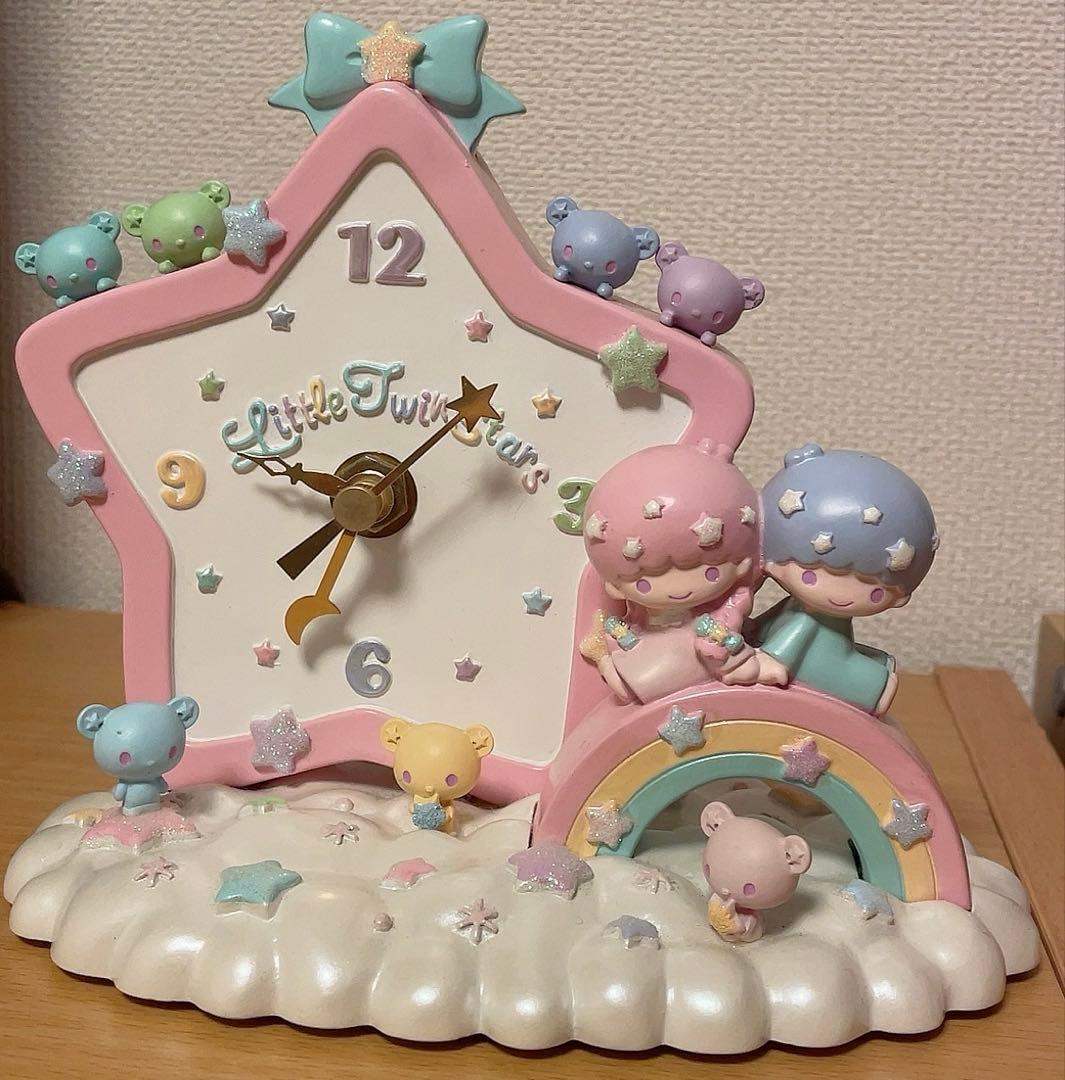 キキララ 置き時計 時計 リトルツインスターズ 未使用に近い 激レア