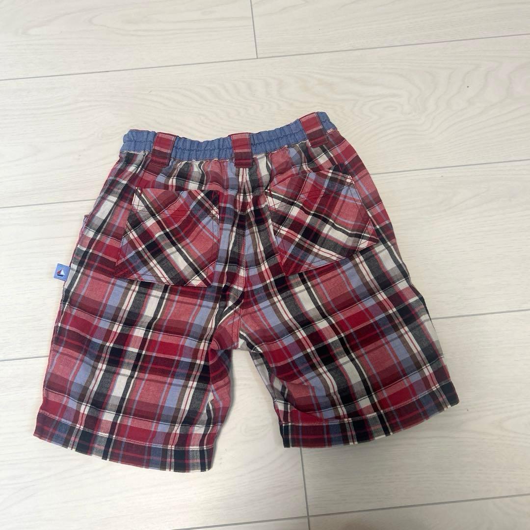 美品】ファミリア チェック柄ハーフパンツ 90サイズ - メルカリ