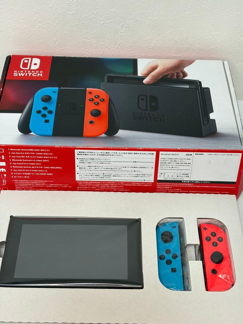 良品 Nintendo Switch HAC-S-KABAA 任天堂 Nintendo Switch HAD-S-KABAA [ネオンブルー・ネオンレッド