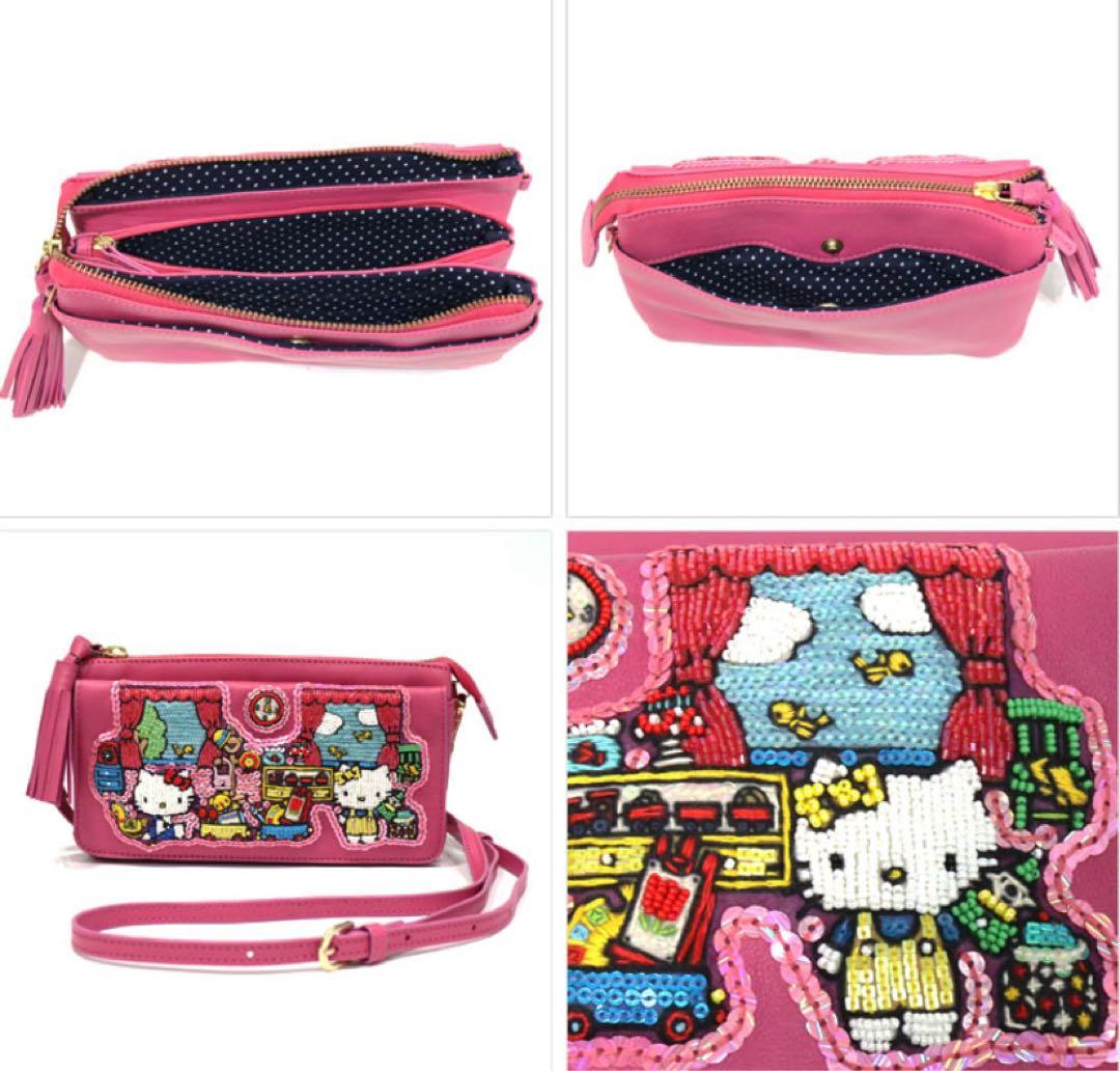 虎*丸様 ハローキティ タマオワールド サンリオコラボ 刺繍 お財布