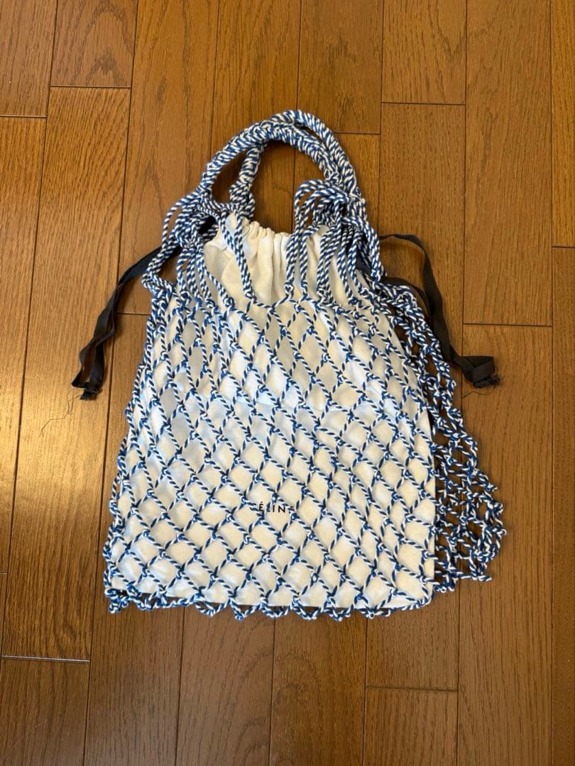 超希少　celine セリーヌ非売品　メッシュバッグ　ネットバッグ 国内発】ヨンアさん♡超希少♪ロゴ付き♪メッシュバッグ (CELINE