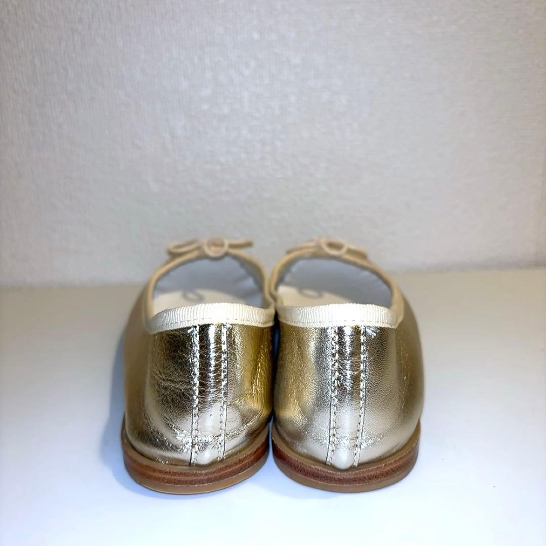 repetto カミーユ バレーシューズ フラット ゴールド 37.5