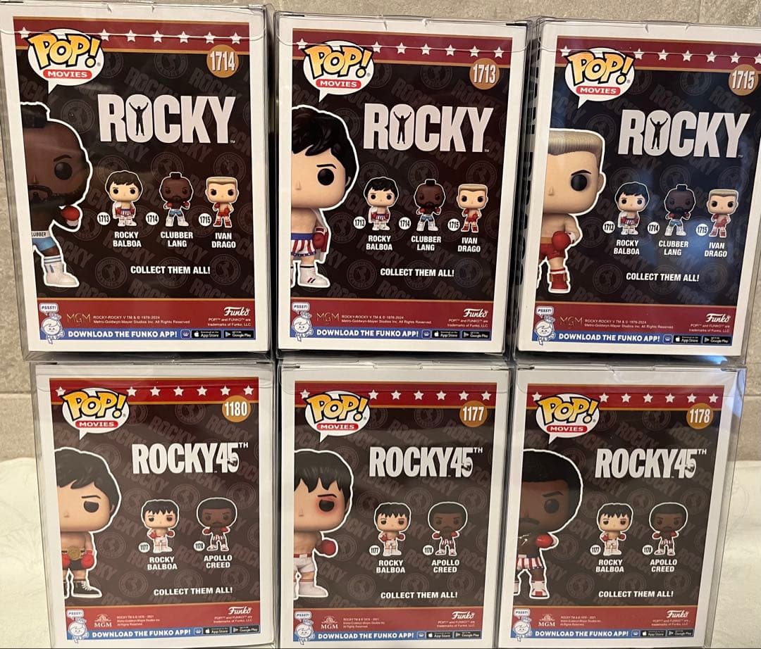 新品 Funko POP! ロッキー シリーズRocky フィギュア 6体セット