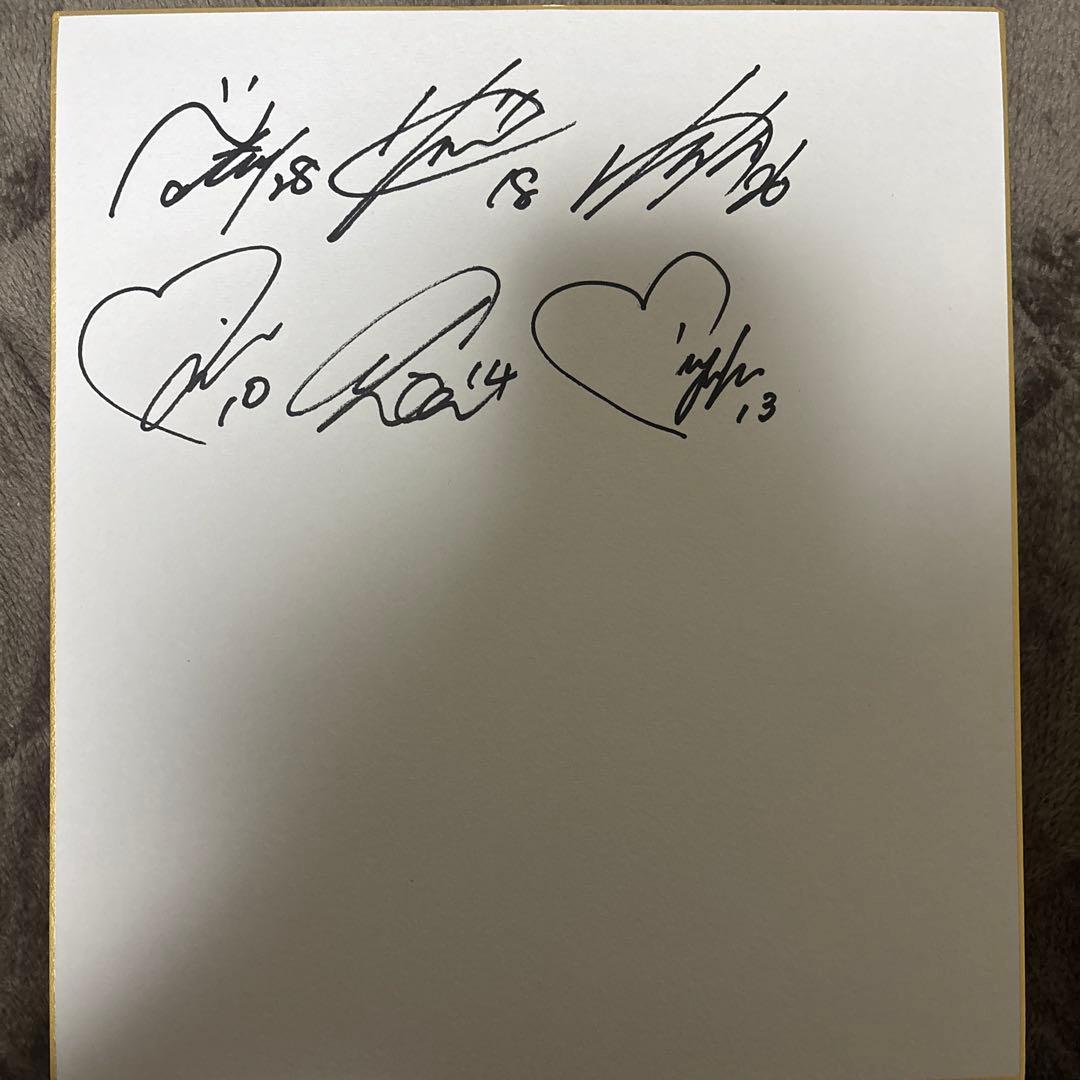 セレッソ大阪ヤンマーレディース 直筆サイン色紙 新井萌禾 白垣うの 百