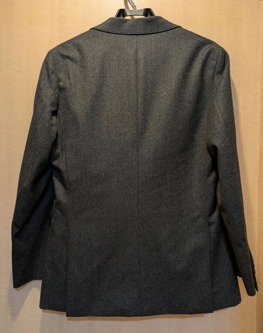 美品】CANONICO グレー フランネルスーツ170cm 6Drop 80