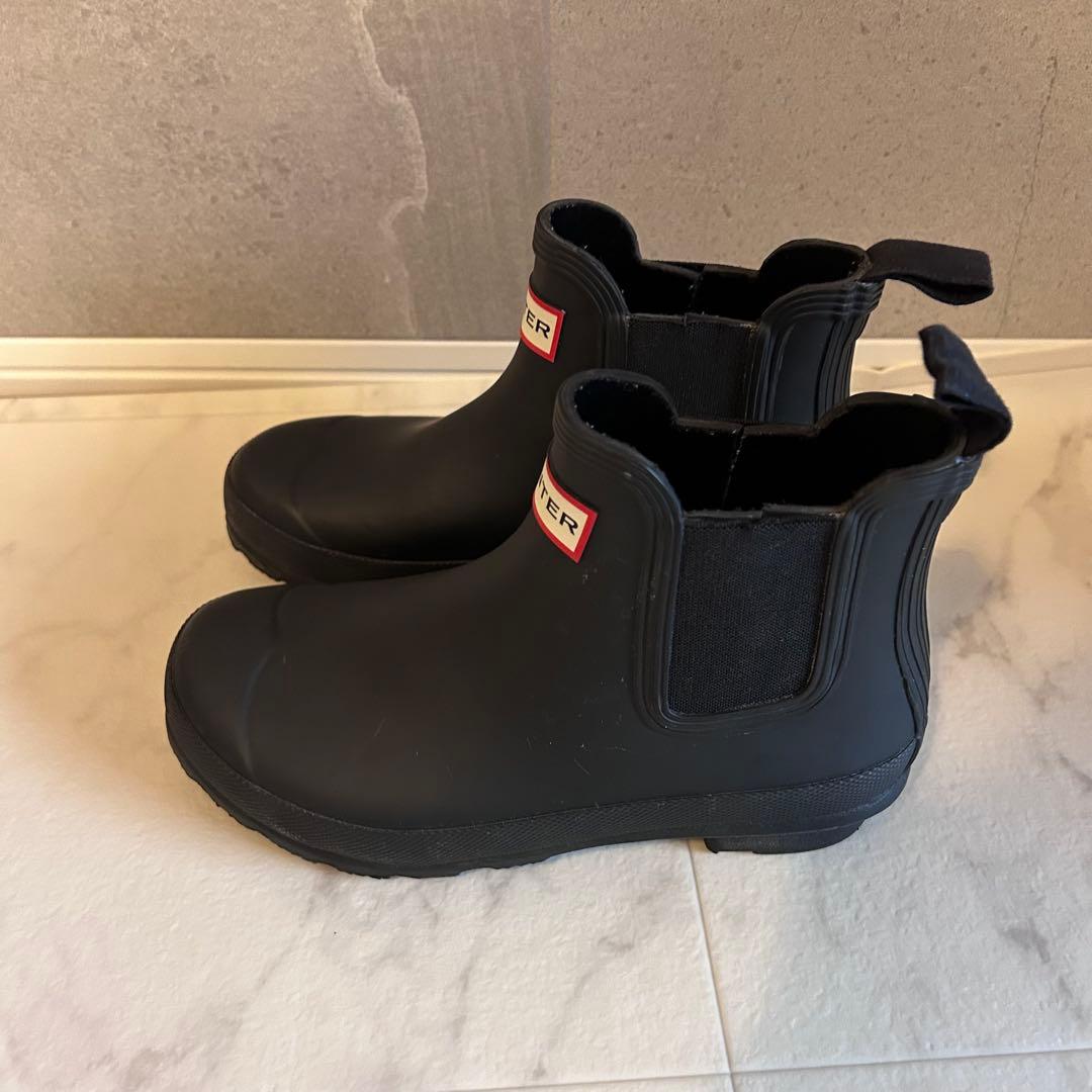 美品✨ HUNTER ハンター チェルシー レイン ブーツ UK3 サイドゴア