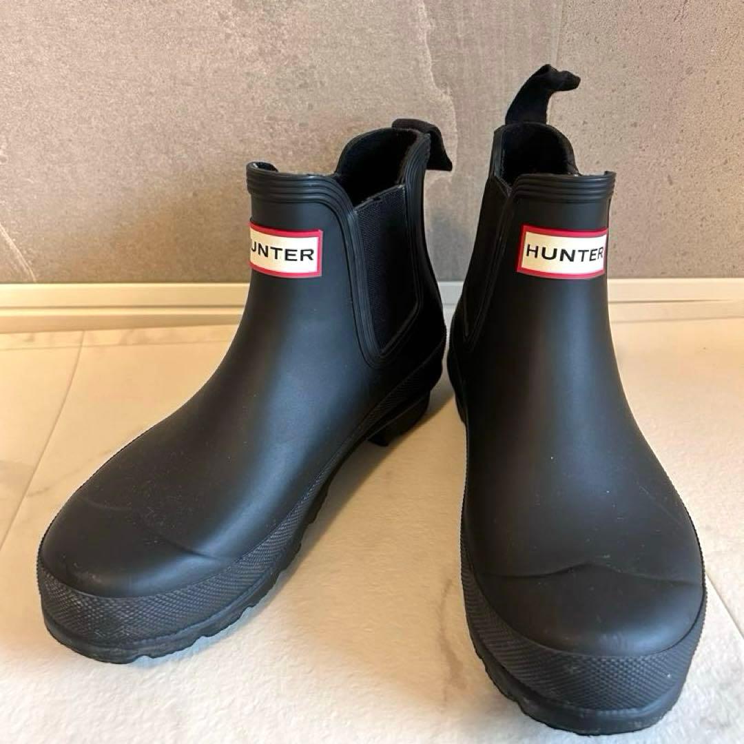 美品✨ HUNTER ハンター チェルシー レイン ブーツ UK3 サイドゴア