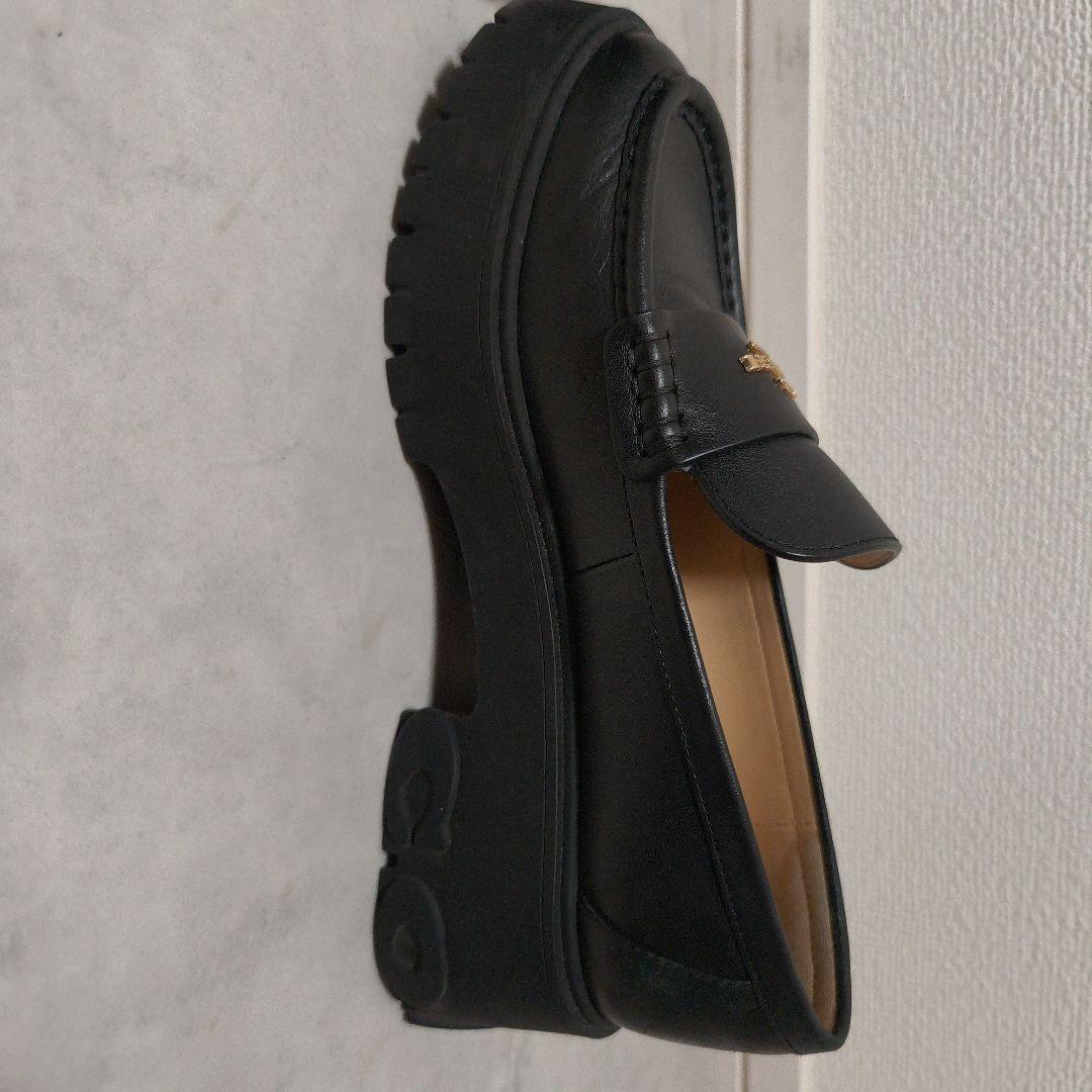 COACH ルーシー 厚底ローファー 22.5cm