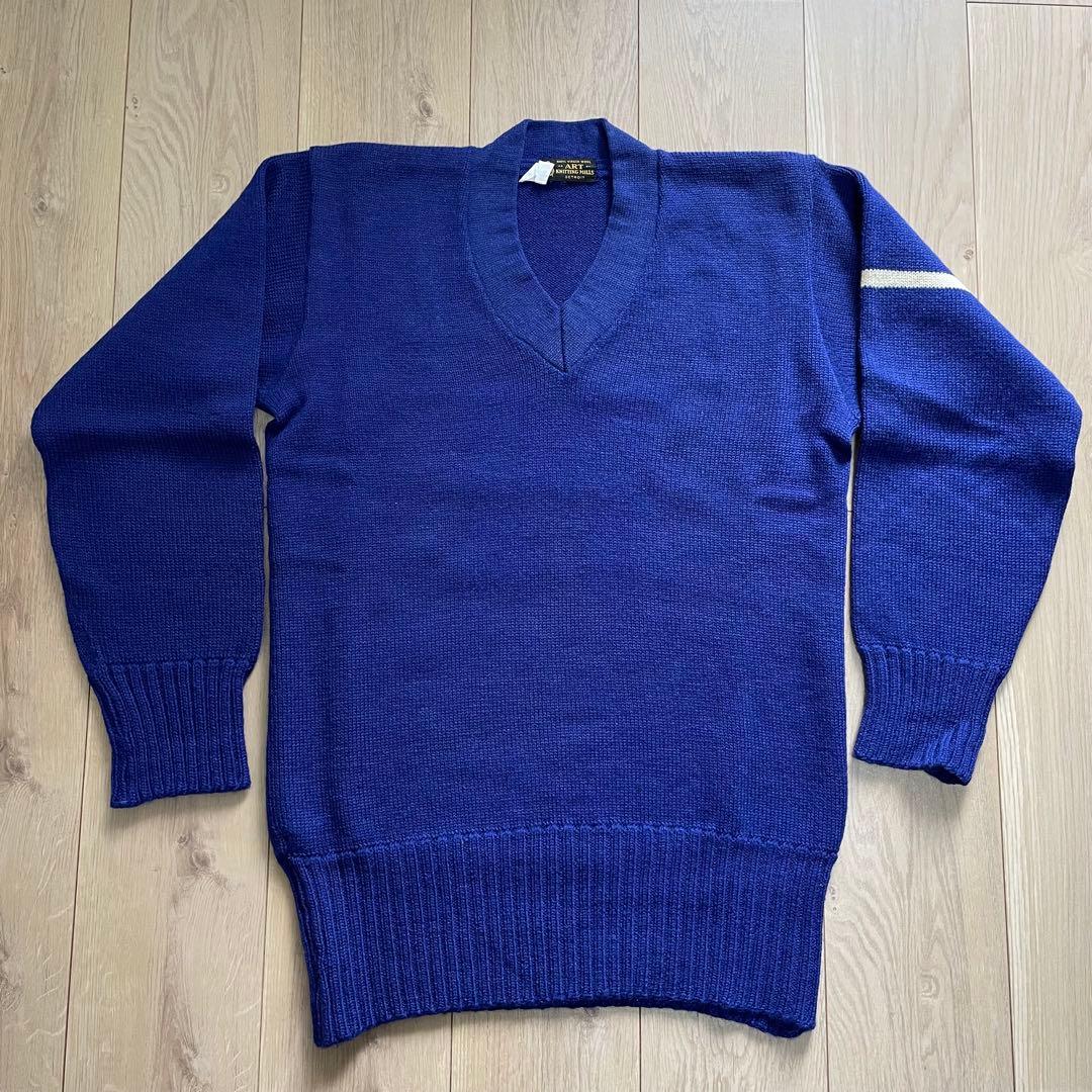 50s 60s カレッジセーター レタードニット 長リブ ヴィンテージ - メルカリ