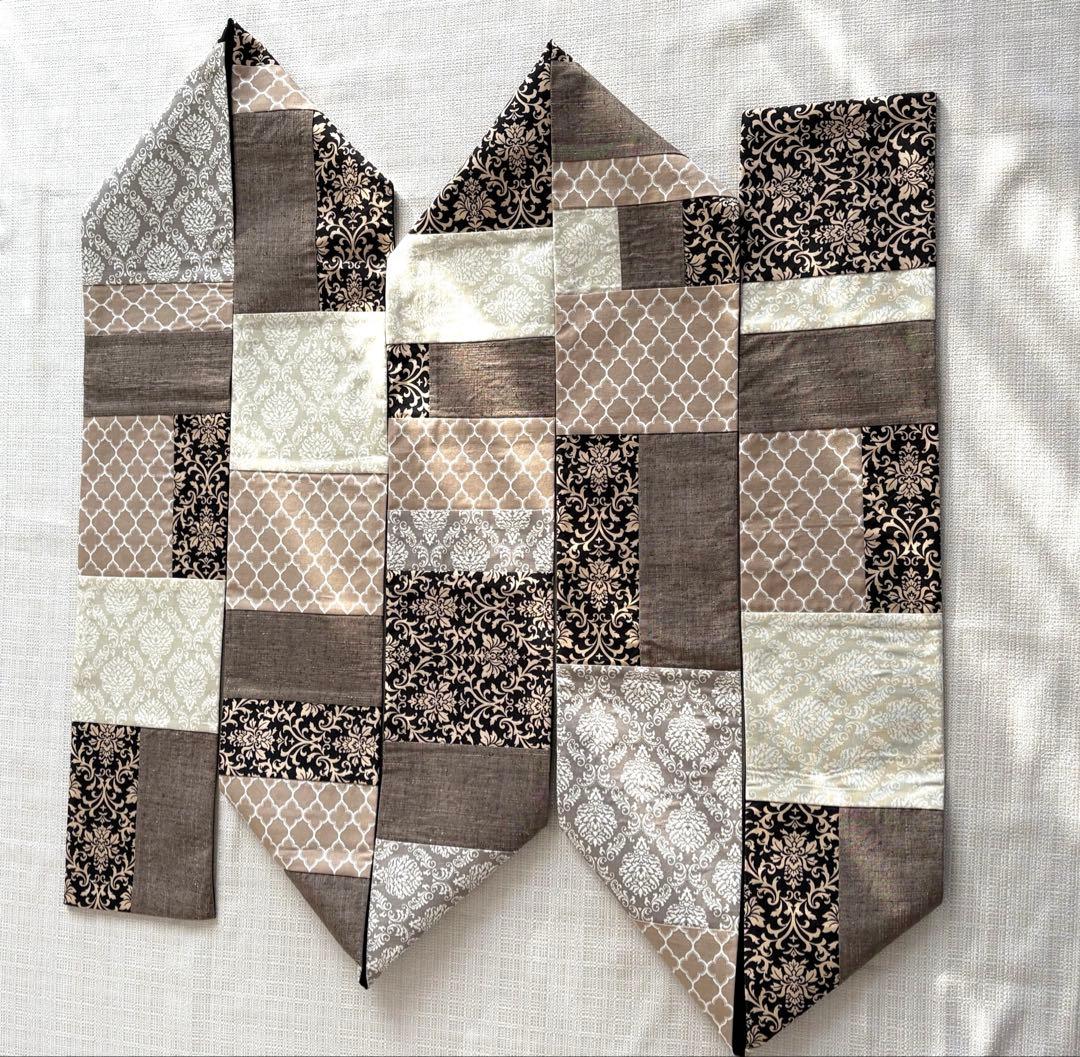 半幅帯 パッチワーク ダマスク 正絹ちりめん N1916388427