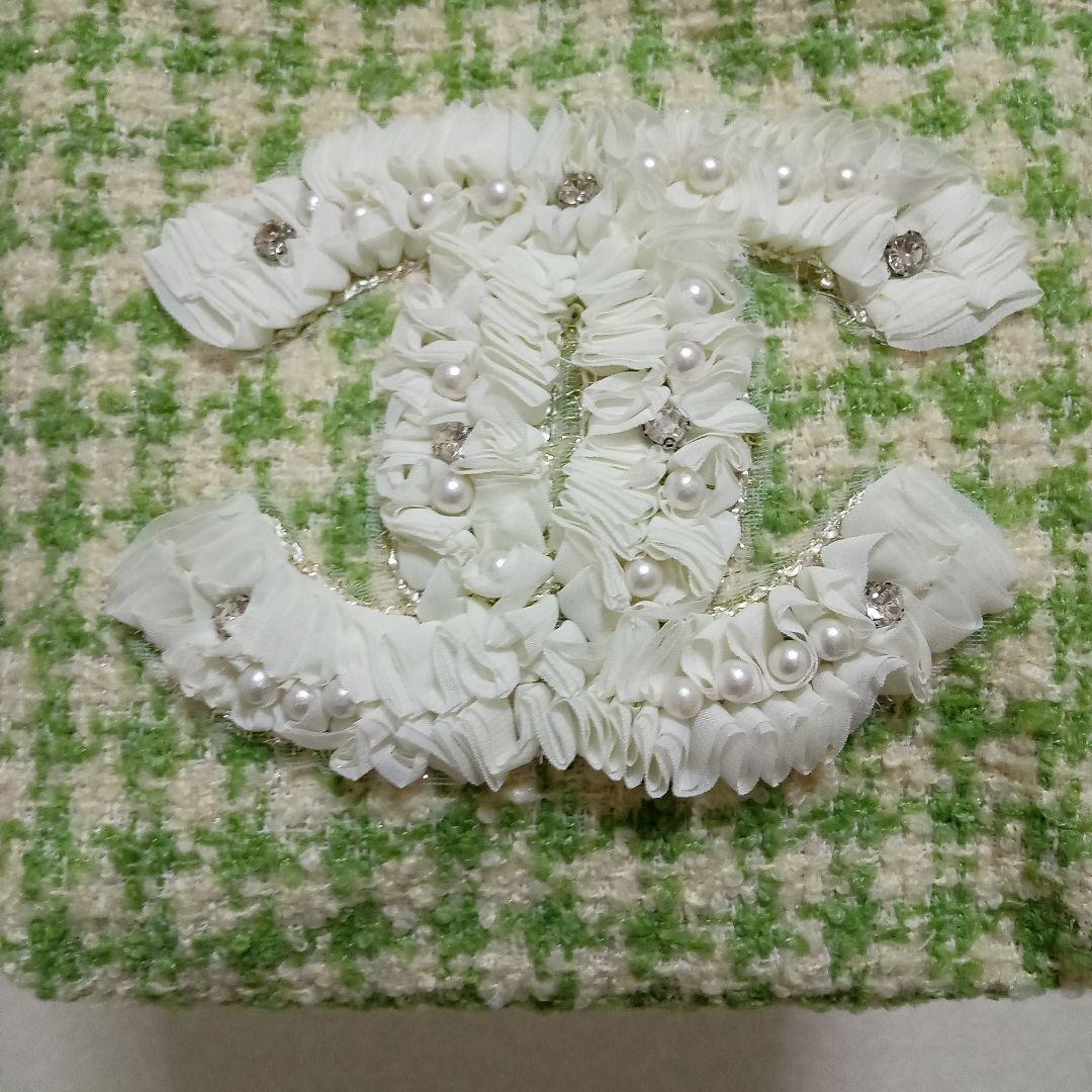 未使用】CHANEL 非売品ノベルティ 黄緑 トートバッグ - メルカリ