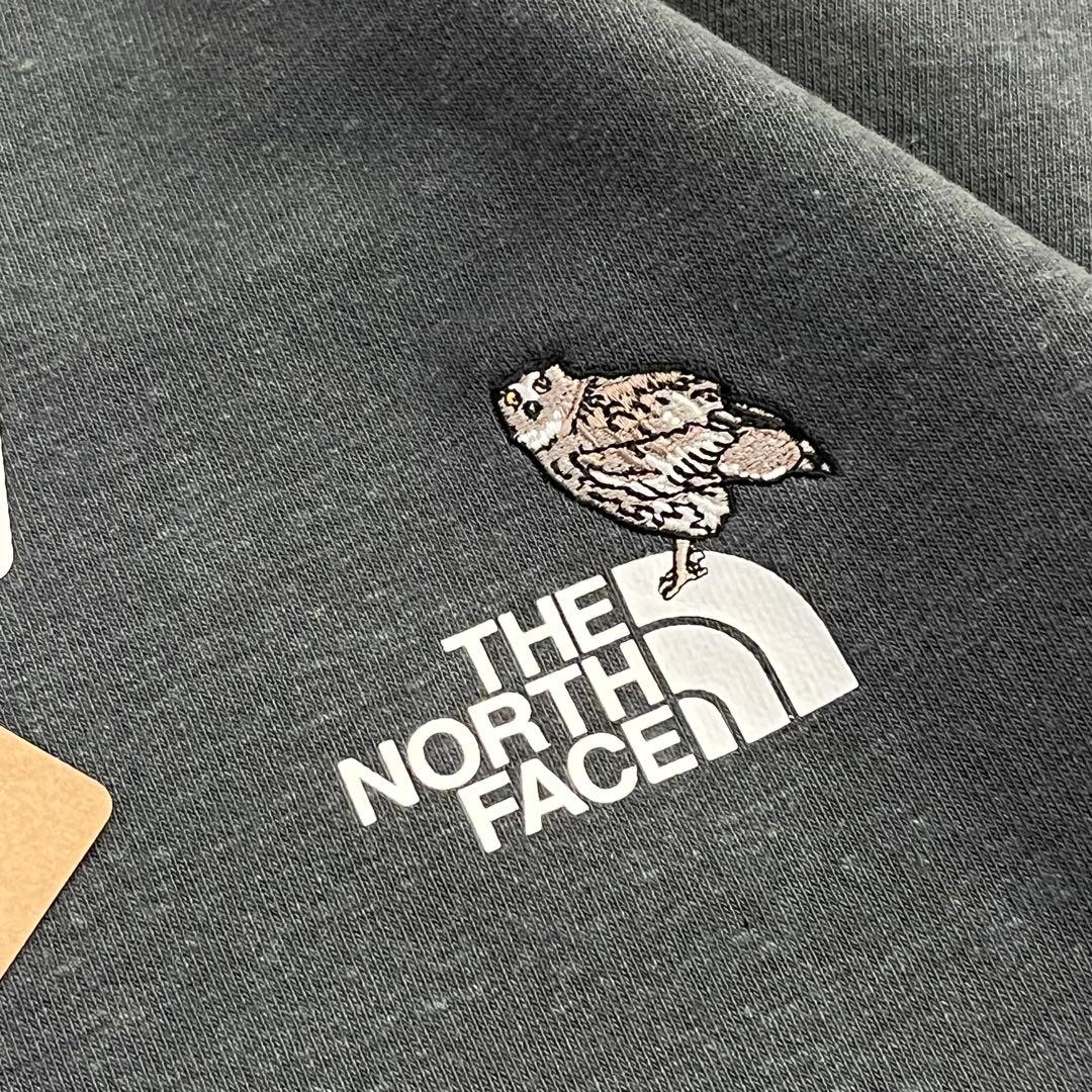 ☆新品未使用 ノースフェイス スウェットLサイズ チャコール フクロウ