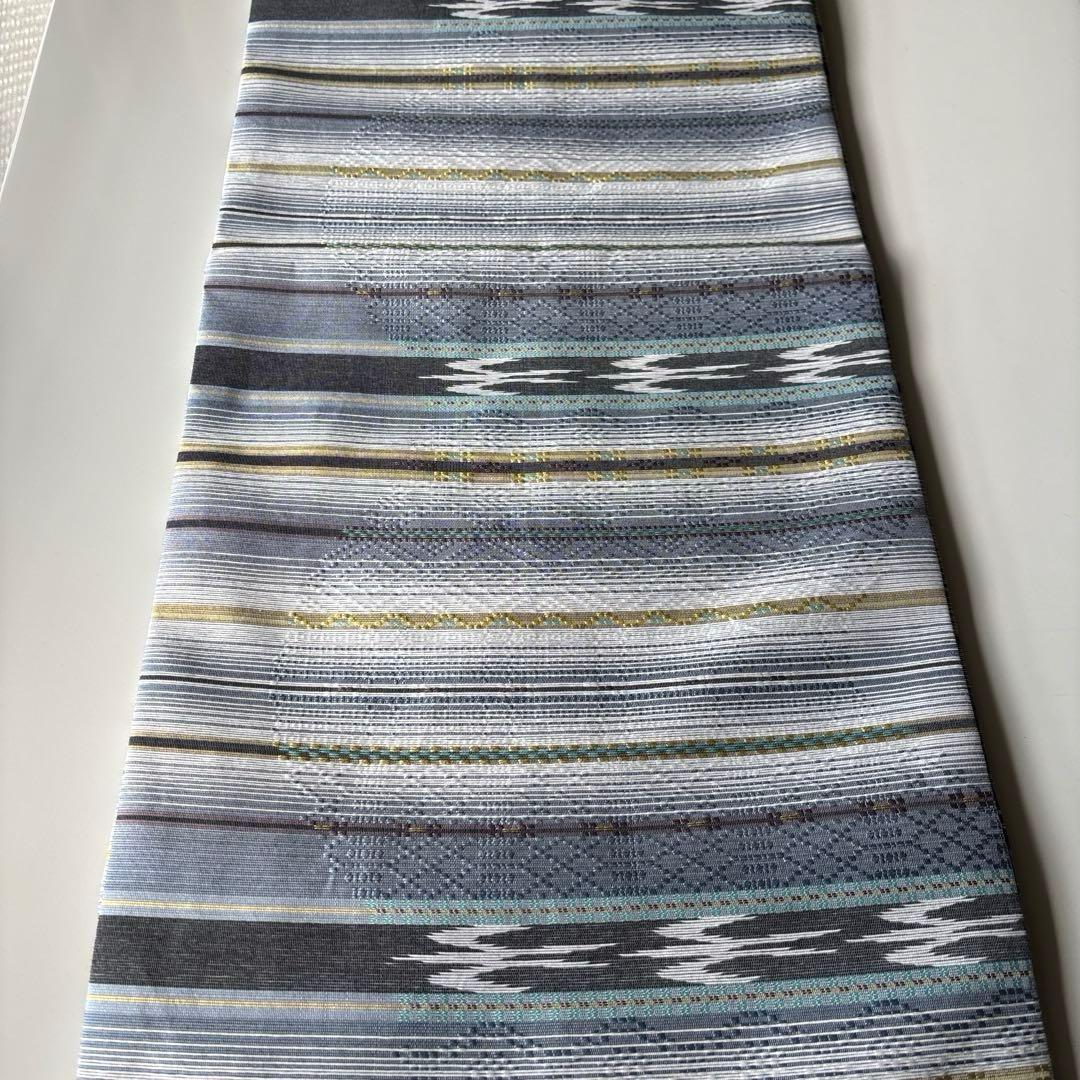 OB90京都西陣織 九寸名古屋帯花織 全通 新品 お仕立て上がり - メルカリ