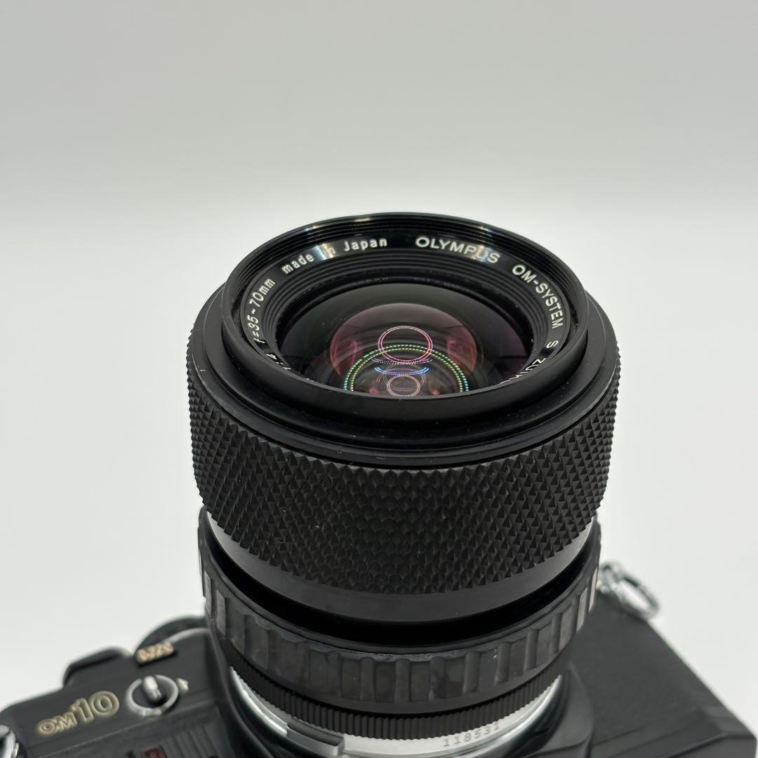 OLYMPUS OM10 ブラック ＋ 35-70mm ズームレンズ 動作未確認 - メルカリ