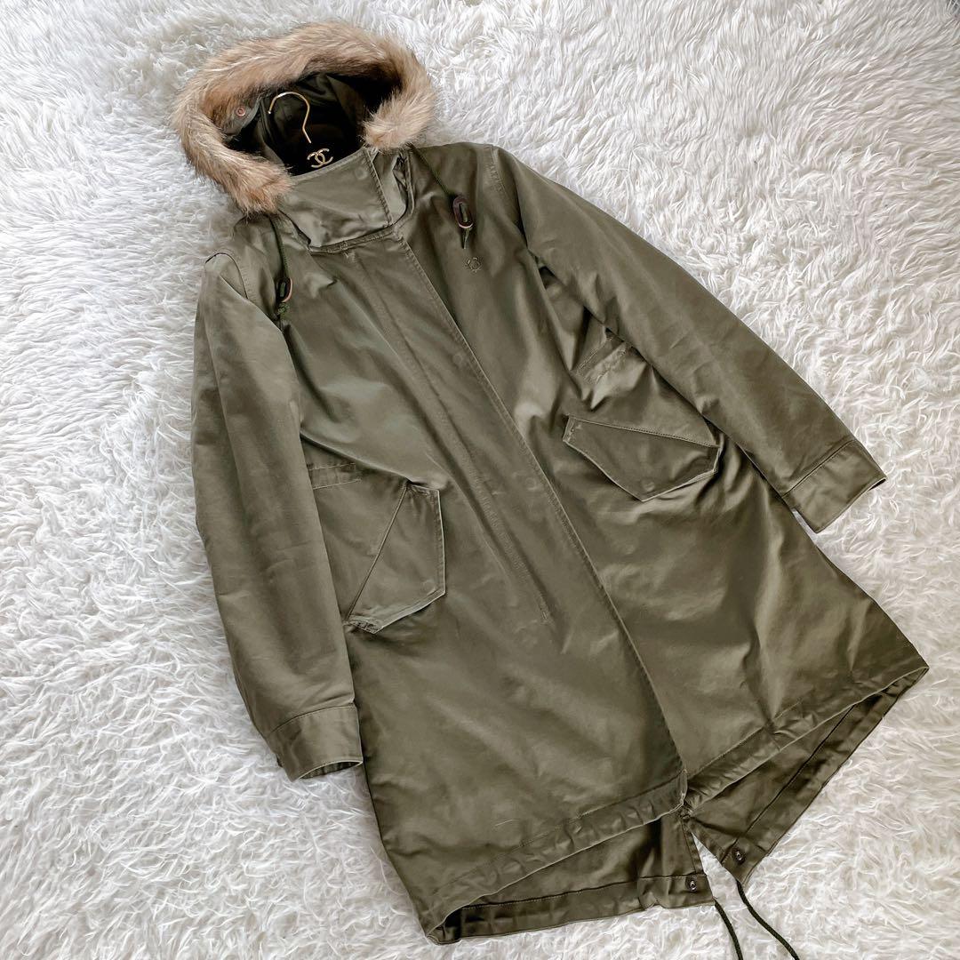 フレッドペリー】英国柄 モッズコート ボアライナー ユニオンジャック