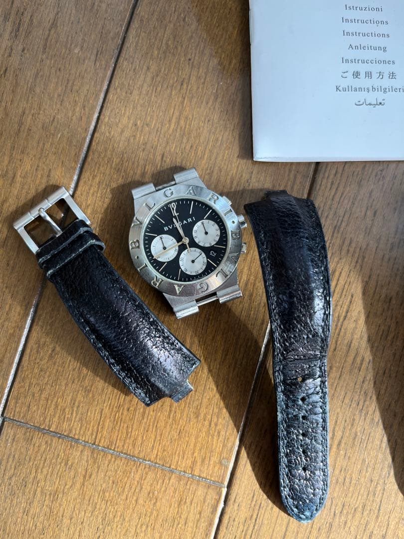 BVLGARIブルガリ ディアゴノ スポーツ クロノグラフ ベルト3つ